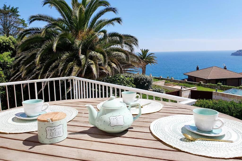 Villa Vistas Al Mar, Urbanizacion Privada Con Piscina De Agua Salada Ajo Kültér fotó