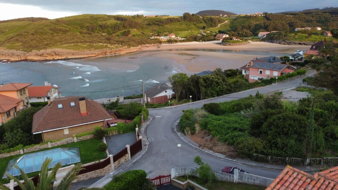 Villa Vistas Al Mar, Urbanizacion Privada Con Piscina De Agua Salada Ajo Kültér fotó